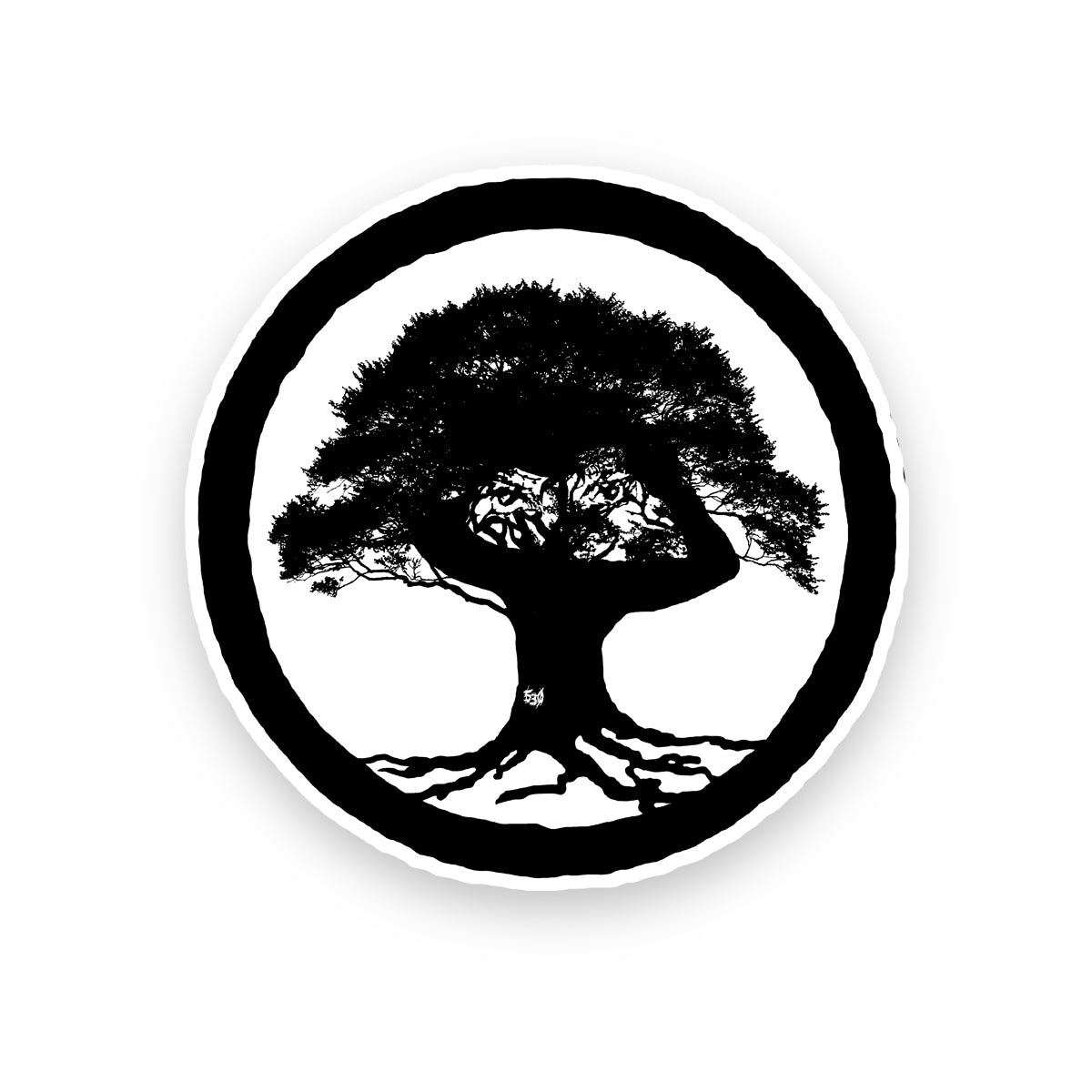 Mighty Oak Og Tree Sticker Mighty Oak Records
